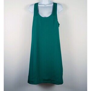 J. Crew Emerald Green Sleeveless Dress Size 4 Twist Back Lined